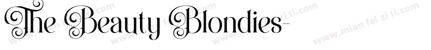 The Beauty Blondies字体转换